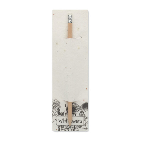 Natural pencil in seeded pouch