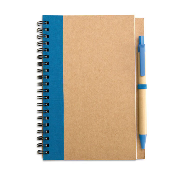B6 recycled notebook with pen
