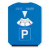 Ice scraper in parking card