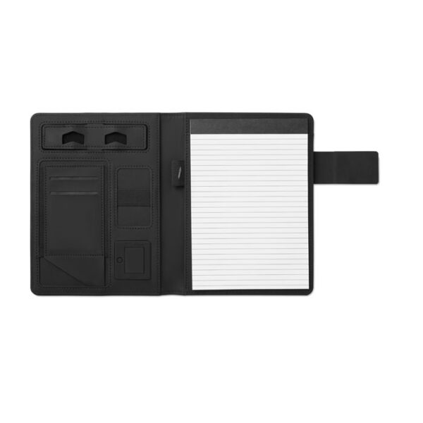 A5 folder with power bank