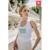 THC TIRANA WH. Women's sleeveless cotton T-shirt. White