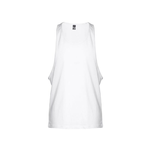 THC IBIZA WH. Men's split-sleeve cotton T-shirt with dropped armholes