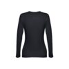 30126_103-b THC BUCHAREST WOMEN. Long-sleeved scoop neck fitted T-shirt for women. 100% carded cotton