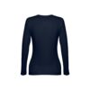 30126_104-b THC BUCHAREST WOMEN. Long-sleeved scoop neck fitted T-shirt for women. 100% carded cotton