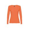 30126_141 THC BUCHAREST WOMEN. Long-sleeved scoop neck fitted T-shirt for women. 100% carded cotton