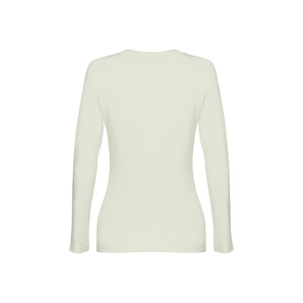 30126_159-b THC BUCHAREST WOMEN. Long-sleeved scoop neck fitted T-shirt for women. 100% carded cotton