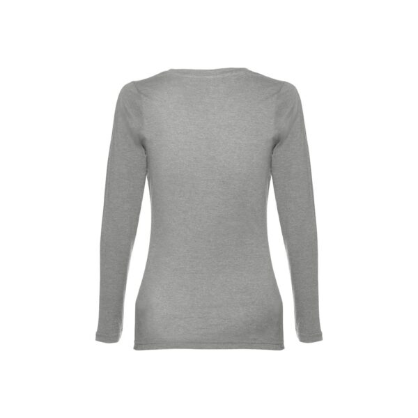 30126_183-b THC BUCHAREST WOMEN. Long-sleeved scoop neck fitted T-shirt for women. 100% carded cotton