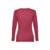 30126_195-b THC BUCHAREST WOMEN. Long-sleeved scoop neck fitted T-shirt for women. 100% carded cotton
