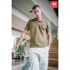 THC ADAM. Men's short-sleeved cotton polo shirt