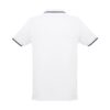 THC ROME WH. Men's Polo Shirt with contrast colour trim and buttons. White