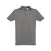 THC ROME. Men's Polo Shirt with contrast colour trim and buttons