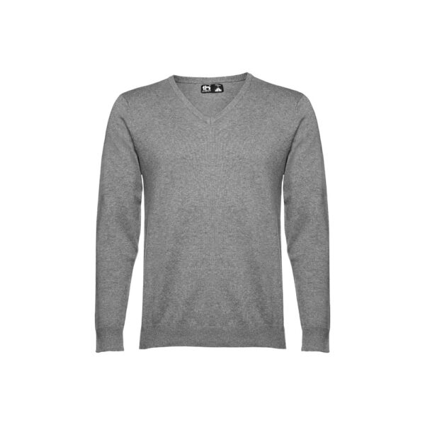 THC MILAN. Men's V-neck pullover in cotton and polyamide