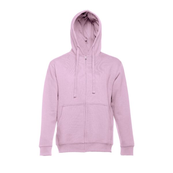 THC AMSTERDAM. Men's hoodie in cotton and polyester with full zip