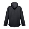 THC ZAGREB. Men's softshell jacket with detachable hood and rounded back hem