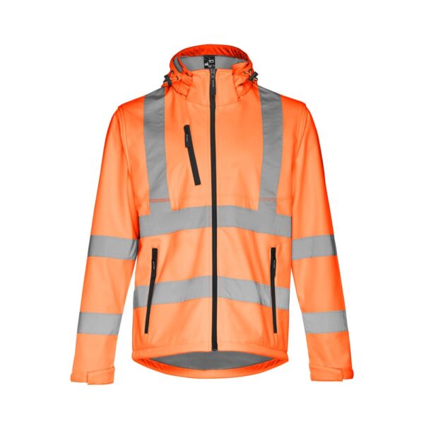 30182_198-a THC ZAGREB WORK. High-visibility softshell jacket (unisex, class 111)