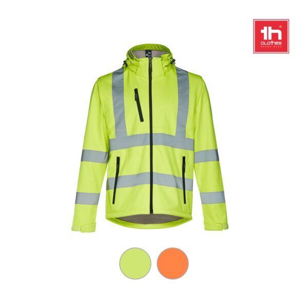 30182_a THC ZAGREB WORK. High-visibility softshell jacket (unisex, class 111)