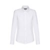 THC TOKYO WOMEN WH. Women's long-sleeved oxford shirt with pearl coloured buttons. White