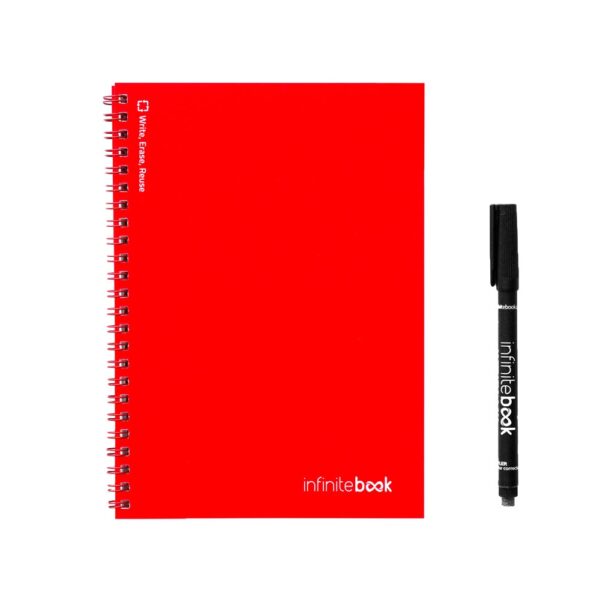 INFINITEBOOK PLAIN A5. A5 Infinitebook with flexible cover and 15 plain whiteboard pages