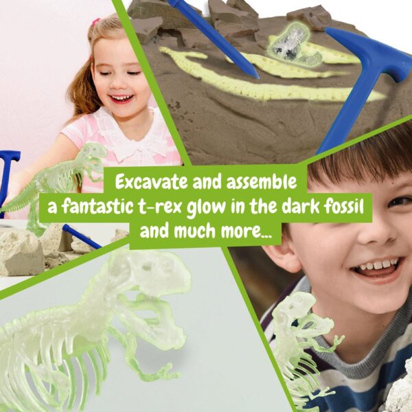 Fossil Excavation Kit II. Educational game supplied with a kraft paper gift bag (90 g/m²), made from FSC™ certified material and other controlled materials