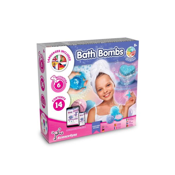 Bath Bombs Kit II. Educational toy supplied with a kraft paper gift bag (90 g/m²), made from FSC™ certified material and other controlled materials