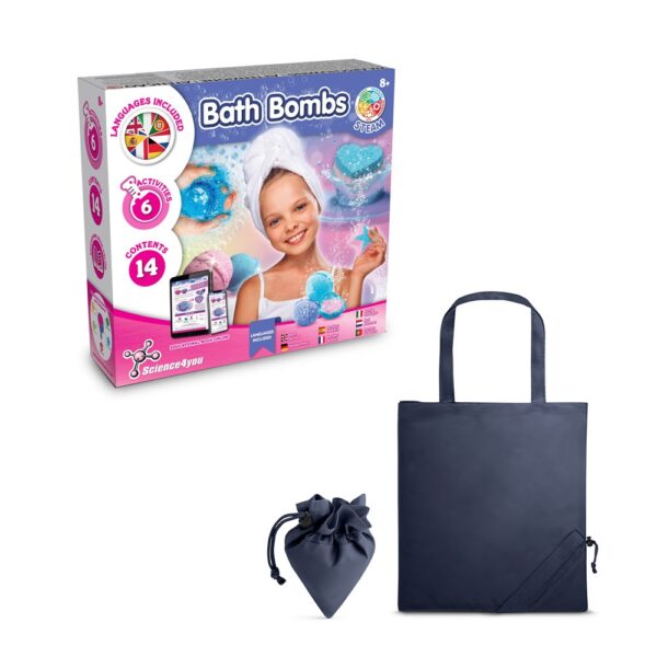 Bath Bombs Kit V. Educational toy supplied with a 190T folding gift bag