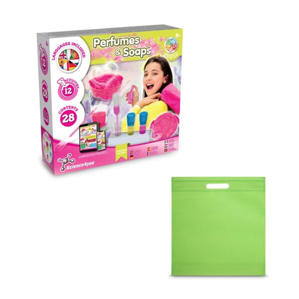 Perfume & Soap Factory Kit IV. Educational game supplied with a non-woven gift bag (80 g/m²)