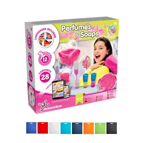 Perfume & Soap Factory Kit IV. Educational game supplied with a non-woven gift bag (80 g/m²)