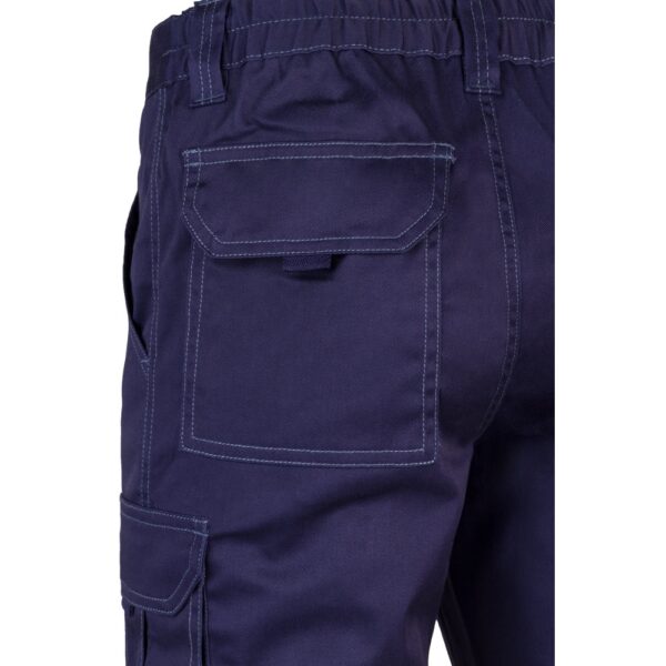 VL LUGH. Multi-pocket stretch trousers (240g/m²) in cotton (46%), EME (38%) and polyester (16%)