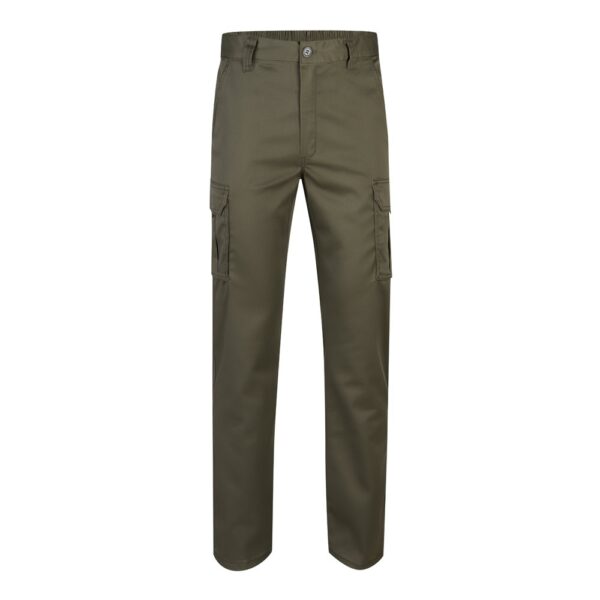 VL LUGH. Multi-pocket stretch trousers (240g/m²) in cotton (46%), EME (38%) and polyester (16%)