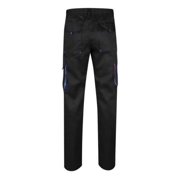 VL HYPNOS. Two-tone multi-pocket twill trousers (200g/m²), in cotton (35%) and polyester (65%)