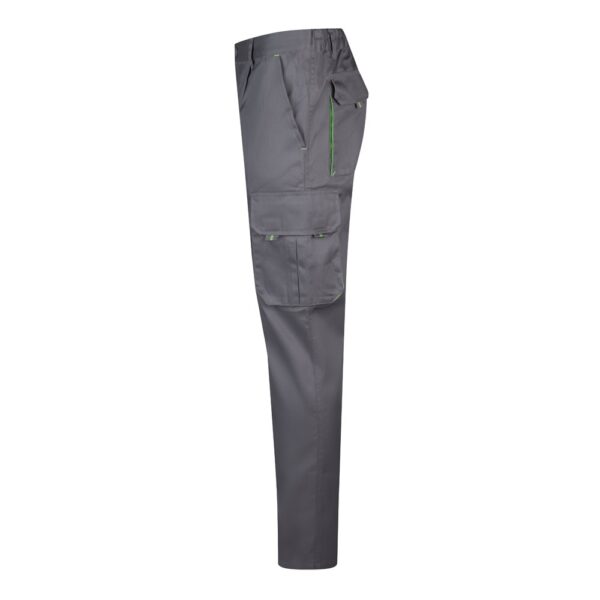 VL HYPNOS. Two-tone multi-pocket twill trousers (200g/m²), in cotton (35%) and polyester (65%)