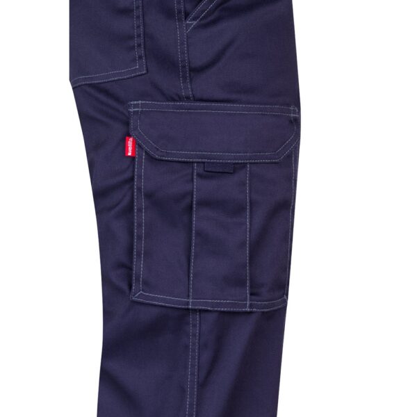 VL PAN. Multi-pocket stretch trousers (290g/m²), in cotton (46%), EME (38%) and polyester (16%)