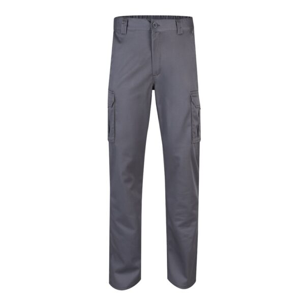 VL PAN. Multi-pocket stretch trousers (290g/m²), in cotton (46%), EME (38%) and polyester (16%)