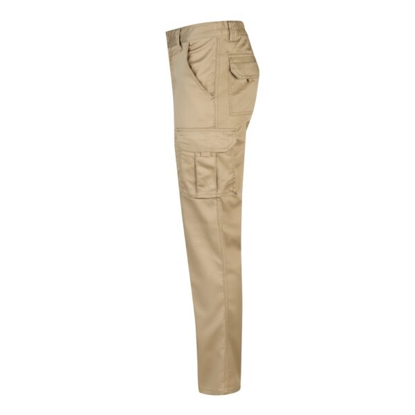 VL PAN. Multi-pocket stretch trousers (290g/m²), in cotton (46%), EME (38%) and polyester (16%)