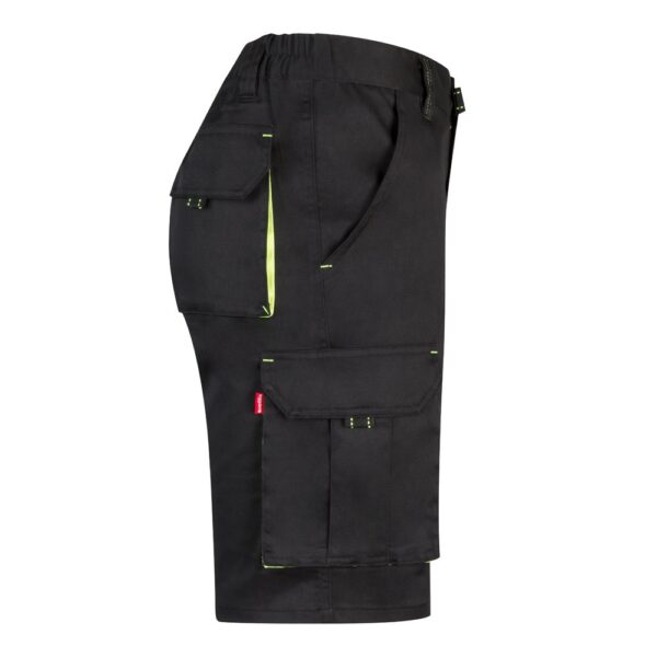 VL HEMERA. Two-tone, multi-pocket stretch Bermuda shorts (240g/m²), in cotton (46%), EME (38%) and polyester (16%)