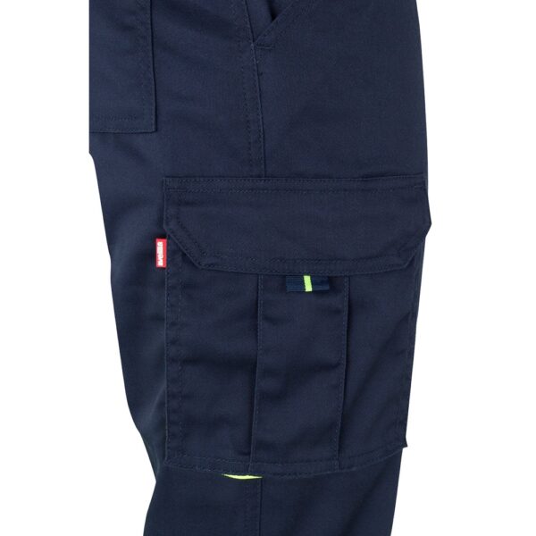 VL ZEUS LARGE. Two-tone, multi-pocket stretch trousers (240g/m²), in cotton (46%), EME (38%) and polyester (16%)
