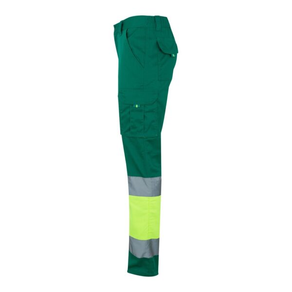 VL ZEUS LARGE. Two-tone, multi-pocket stretch trousers (240g/m²), in cotton (46%), EME (38%) and polyester (16%)