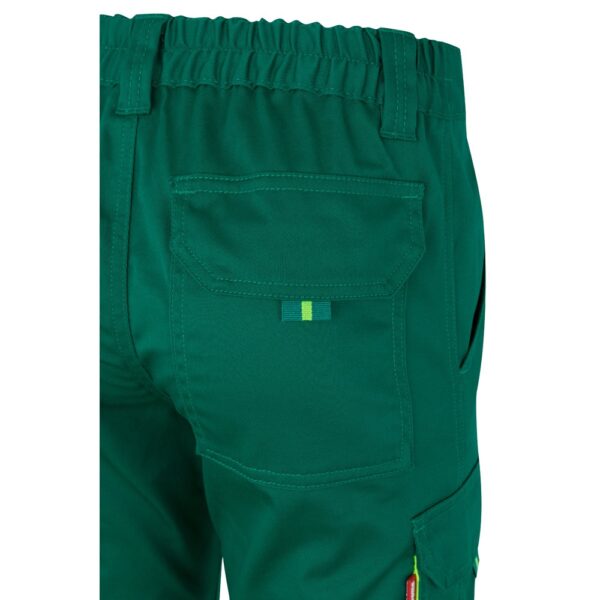 VL ZEUS LARGE. Two-tone, multi-pocket stretch trousers (240g/m²), in cotton (46%), EME (38%) and polyester (16%)
