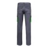 VL FIDES. Two-tone, multi-pocket stretch trousers (240g/m²), in cotton (46%), EME (38%) and polyester (16%)