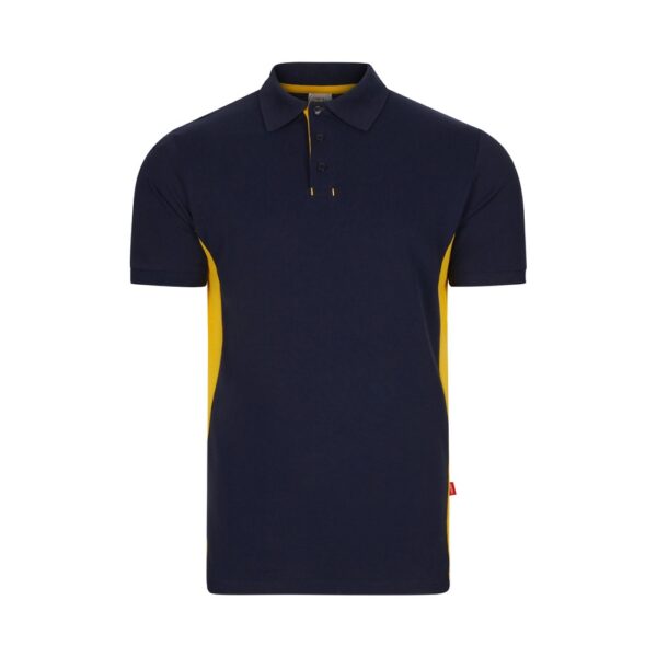 VL SUPAY. Two-tone piqué polo shirt (180g/m²), short sleeve, in cotton (60%) and polyester (40%)