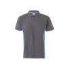 VL SUPAY. Two-tone piqué polo shirt (180g/m²), short sleeve, in cotton (60%) and polyester (40%)