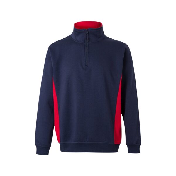 VL SVAROG. Two-tone terry sweatshirt (260g/m²), in polyester (65%) and cotton (35%)