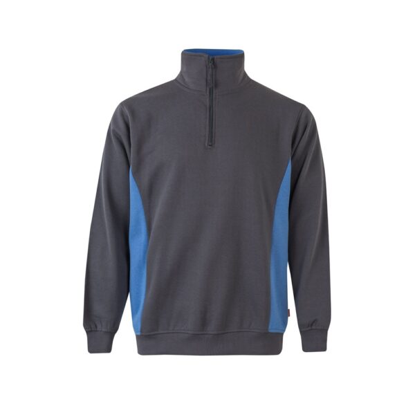 VL SVAROG. Two-tone terry sweatshirt (260g/m²), in polyester (65%) and cotton (35%)