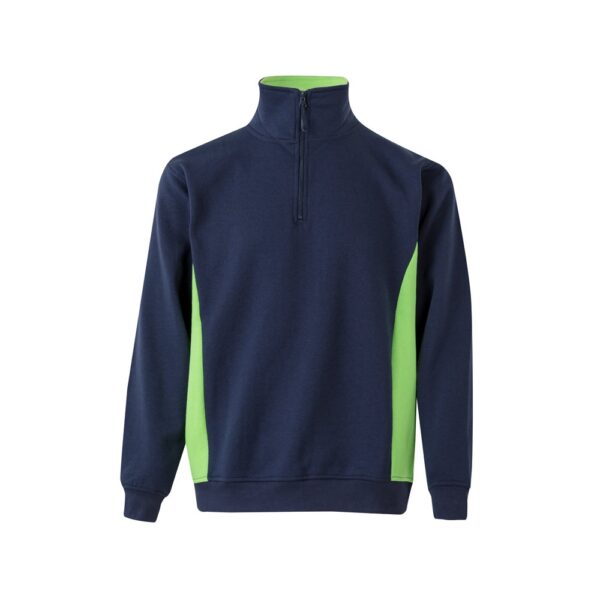 VL SVAROG. Two-tone terry sweatshirt (260g/m²), in polyester (65%) and cotton (35%)