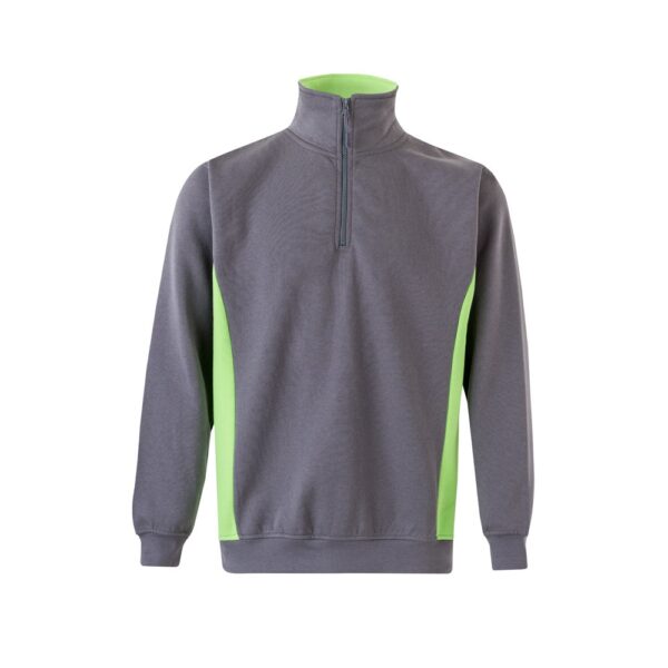 VL SVAROG. Two-tone terry sweatshirt (260g/m²), in polyester (65%) and cotton (35%)