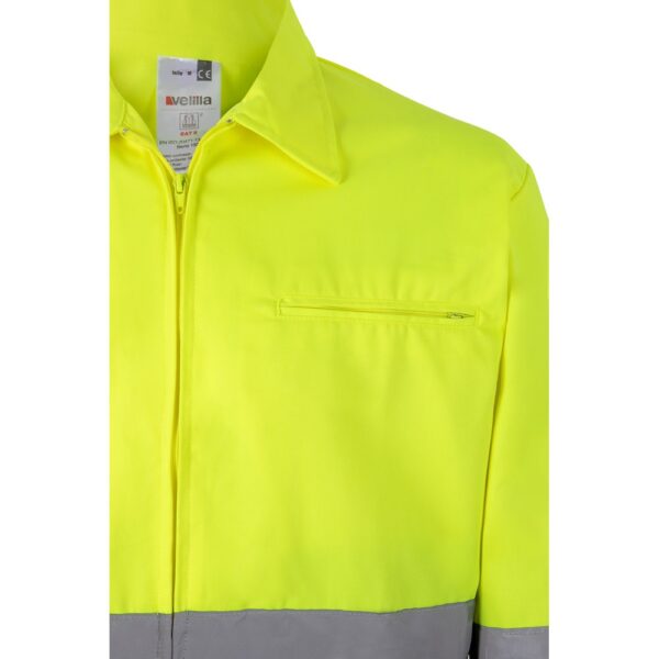 VL NEPTUNE. Two-tone twill jacket (210g/m²) in polyester (80%) and cotton (20%)