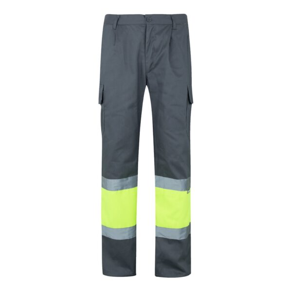 VL POSEIDON. Two-tone multi-pocket twill trousers (210g/m²), in cotton (20%) and polyester (80%)
