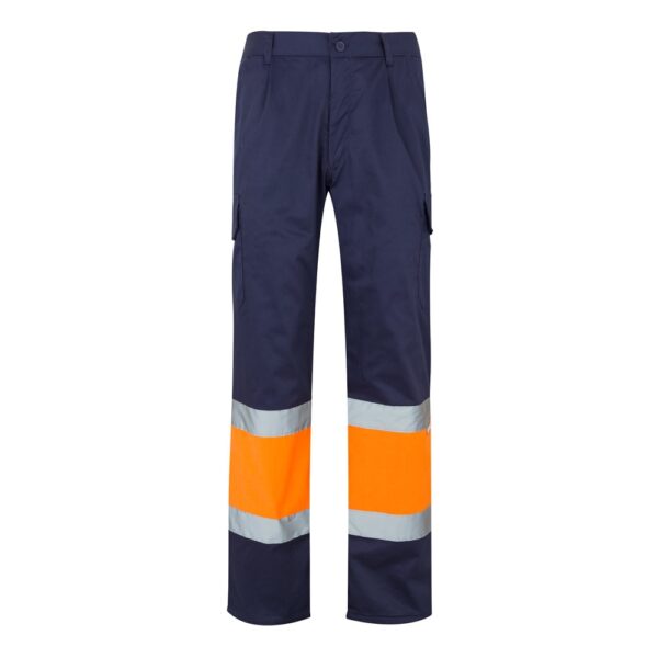 VL POSEIDON LARGE. Two-tone multi-pocket twill trousers (210g/m²), in cotton (20%) and polyester (80%)
