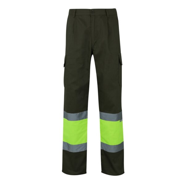 VL POSEIDON LARGE. Two-tone multi-pocket twill trousers (210g/m²), in cotton (20%) and polyester (80%)