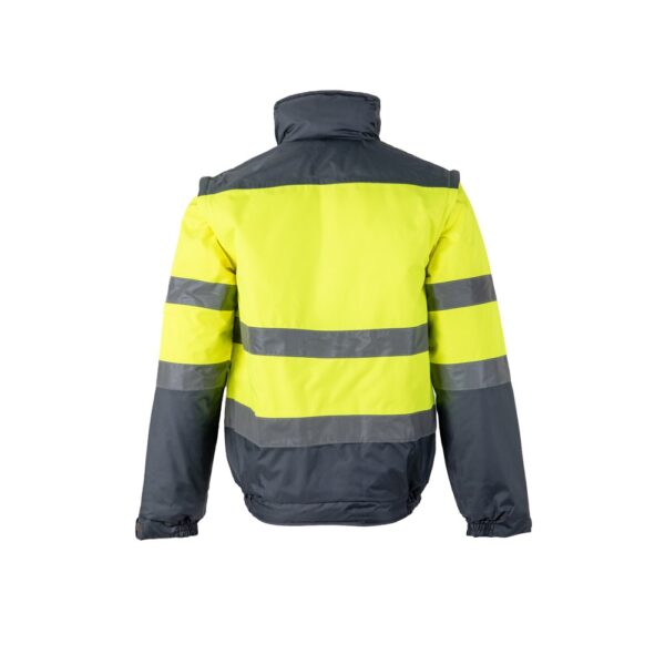VL JUPITER. Two-tone padded jacket (180g/m²) in polyester (100%), with PU coating